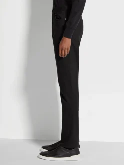Black Stretch Cotton Roccia Jeans