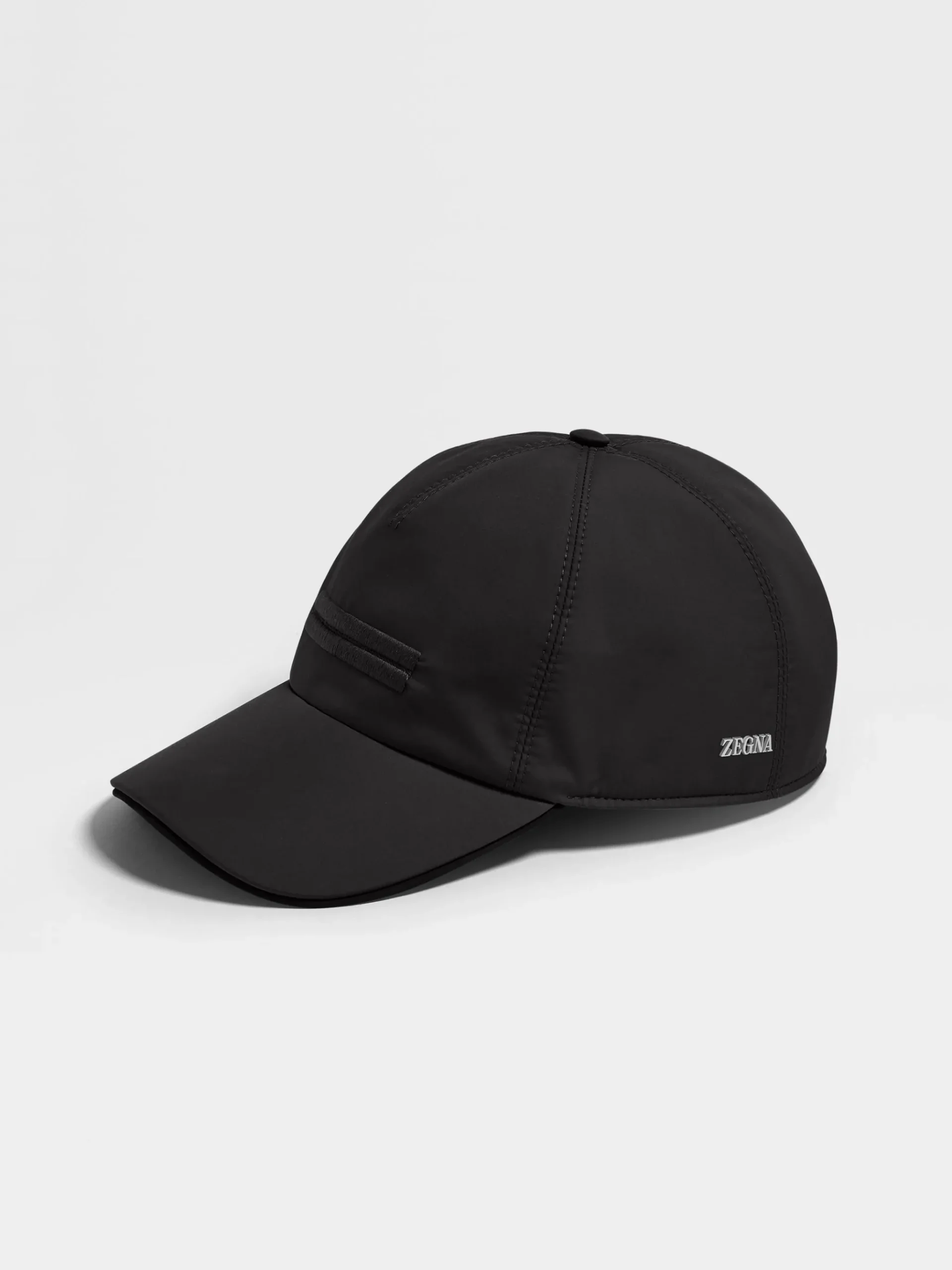 Black Technical Fabric Baseball Cap