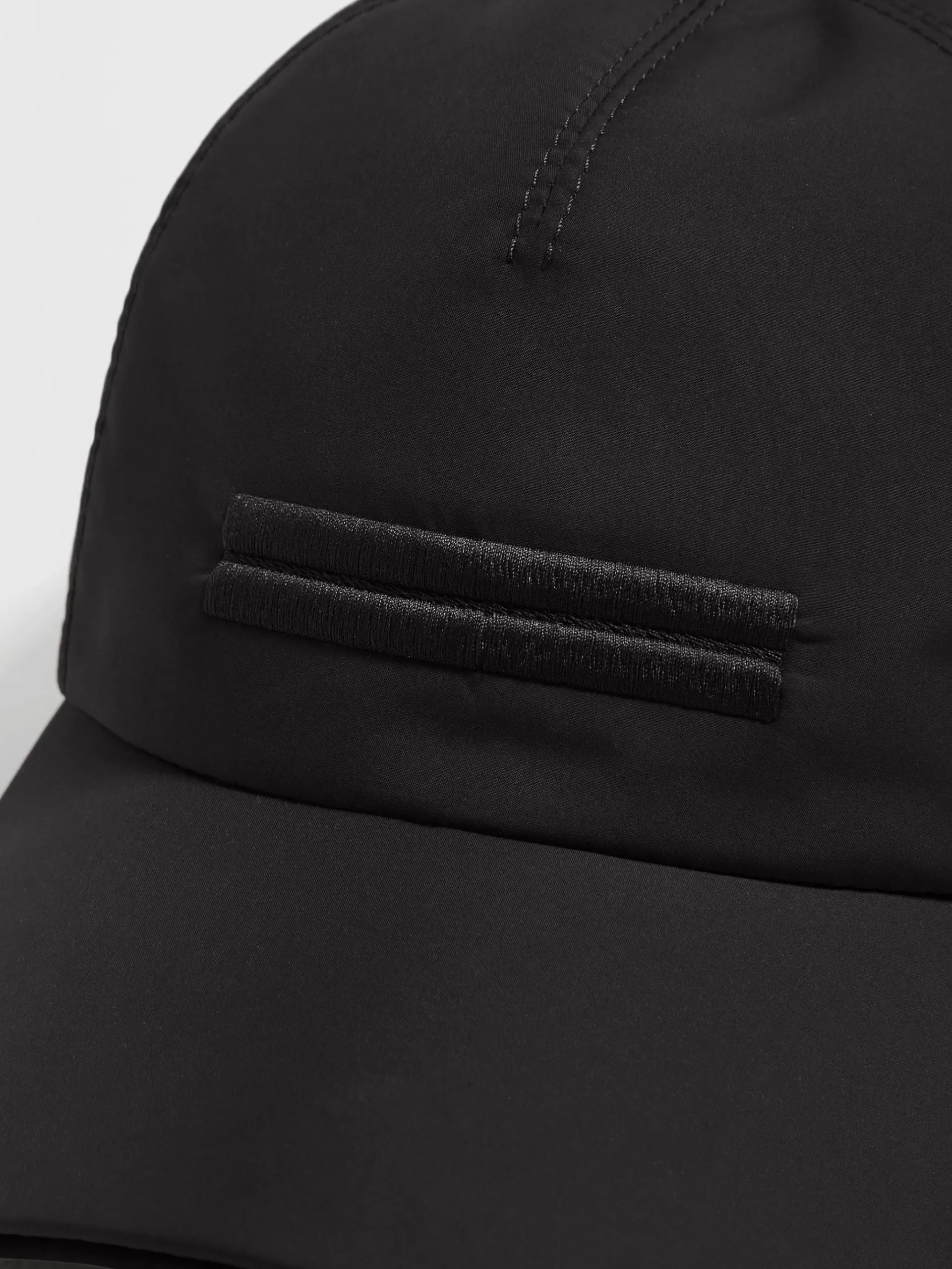 Black Technical Fabric Baseball Cap