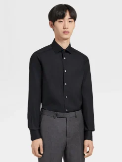 Black Trofeo™ Comfort Cotton Shirt