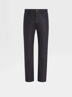 Black Wool and Cashmere Roccia Pants