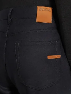 Black Wool and Cashmere Roccia Pants