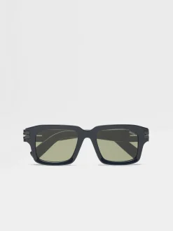 Blue Acetate Sunglasses