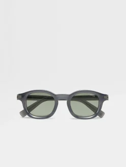 Blue Aurora I Acetate Sunglasses