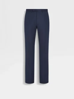 Blue Centoventimila Wool Pants