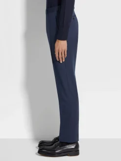 Blue Centoventimila Wool Pants