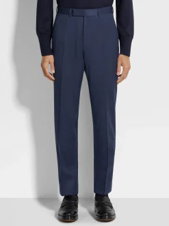 Blue Centoventimila Wool Pants