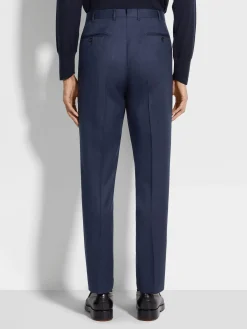 Blue Centoventimila Wool Pants