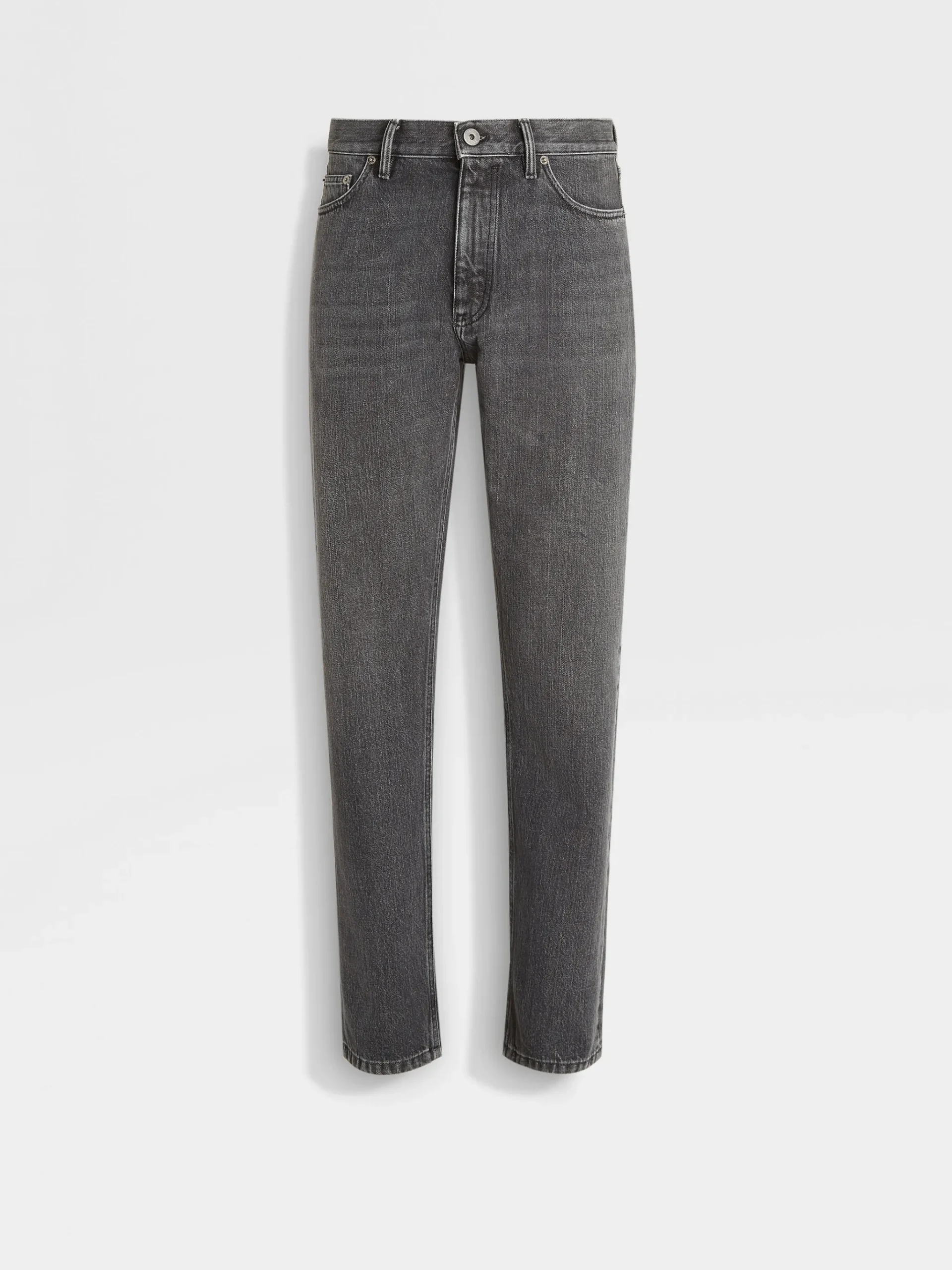Blue Stone-washed Cotton Roccia Jeans