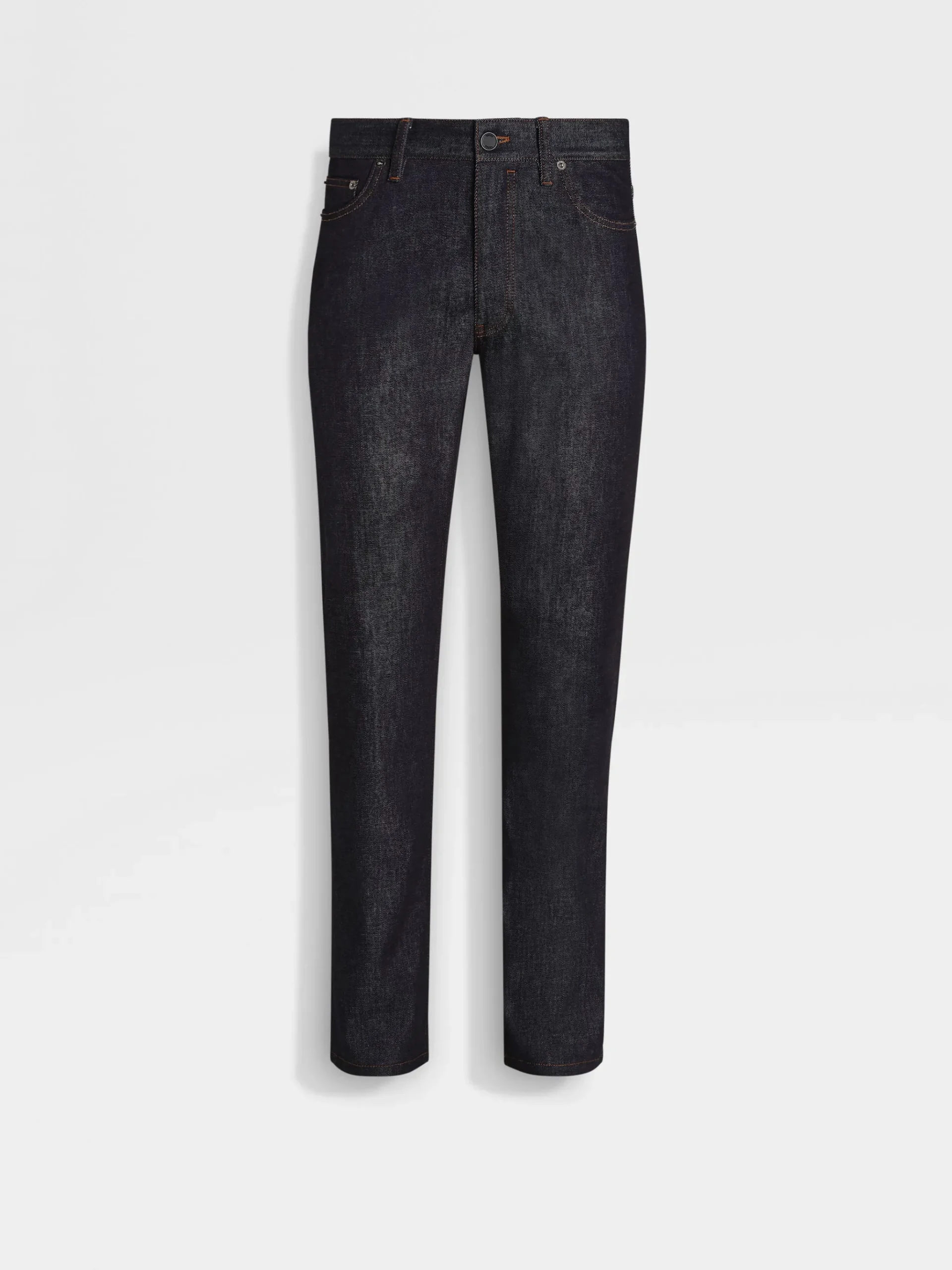 Blue Stretch Cotton and Cashmere Roccia Jeans