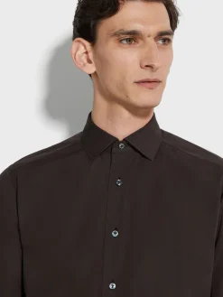 Brown Centoventimila Cotton Shirt
