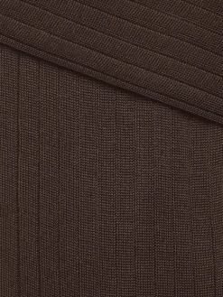 Brown Cotton Socks