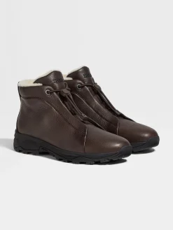 Brown Leather Triple Stitch™ Vetta Sneakers