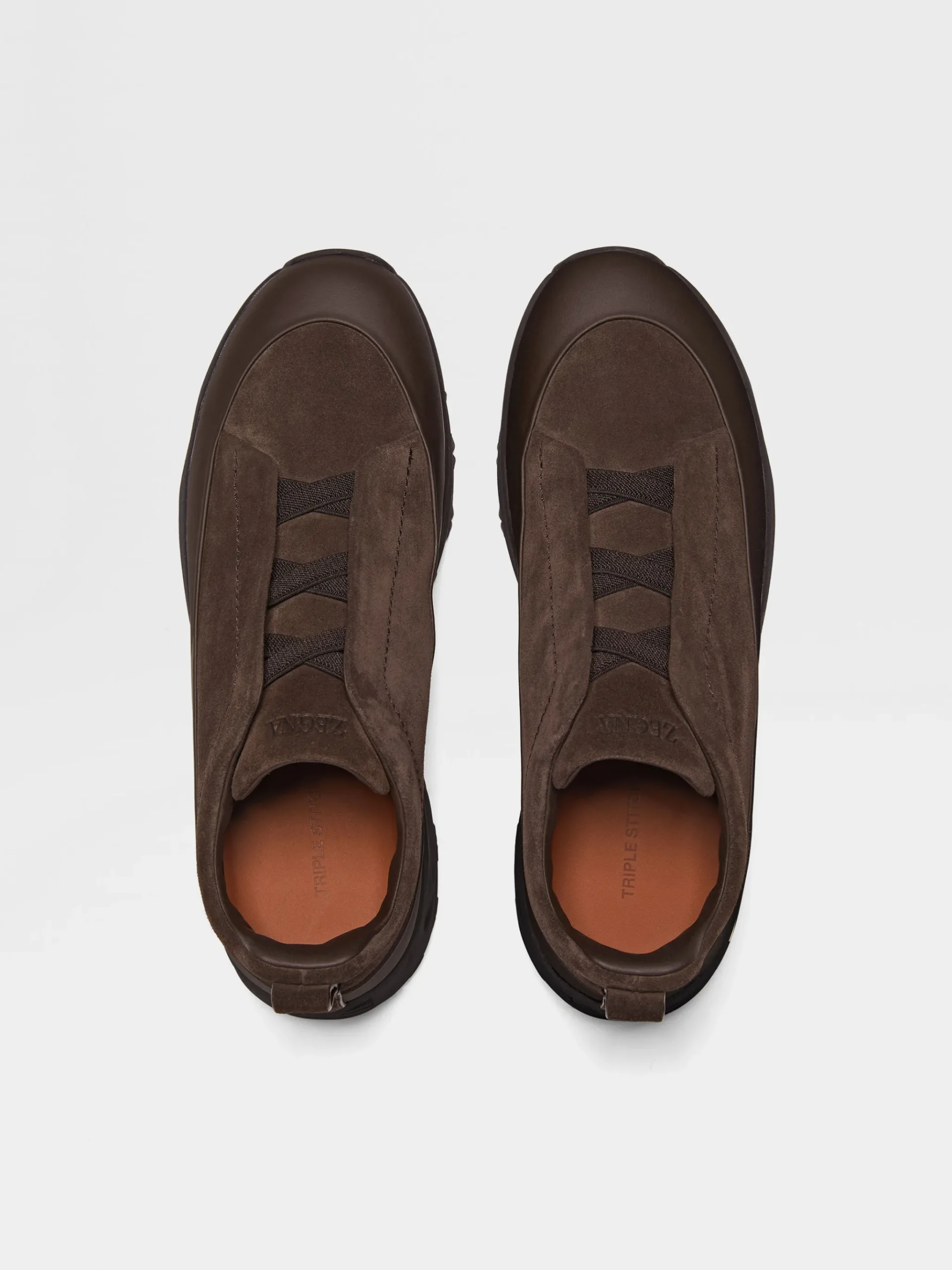 Brown Suede and Leather Triple Stitch™ Monte Sneakers