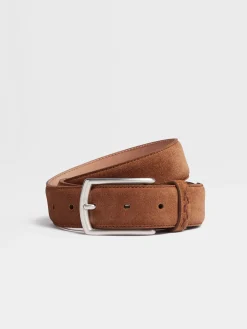 Brown Suede Belt