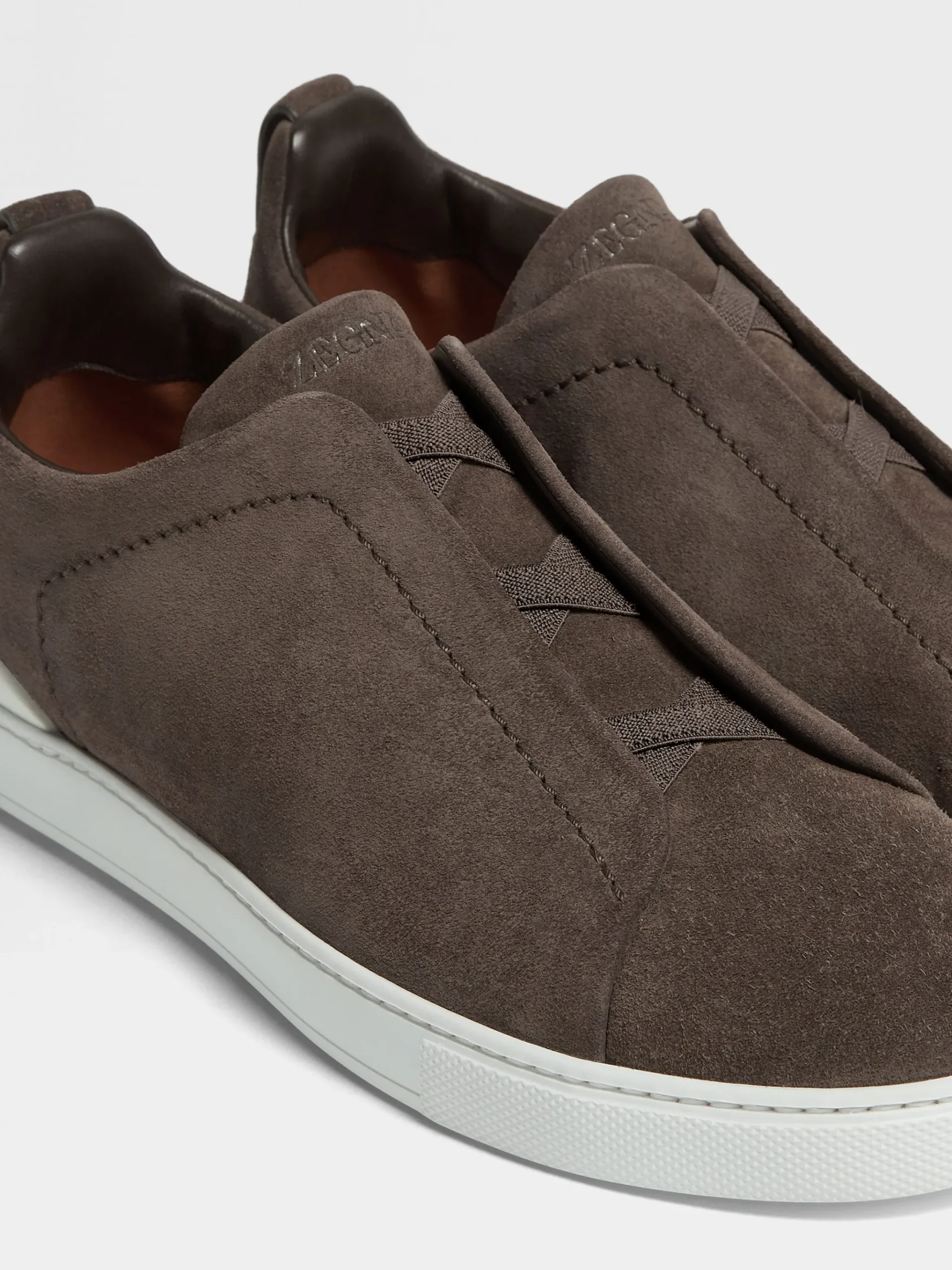 Brown Suede Triple Stitch™ Sneakers