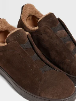 Brown Suede Triple Stitch™ Sneakers