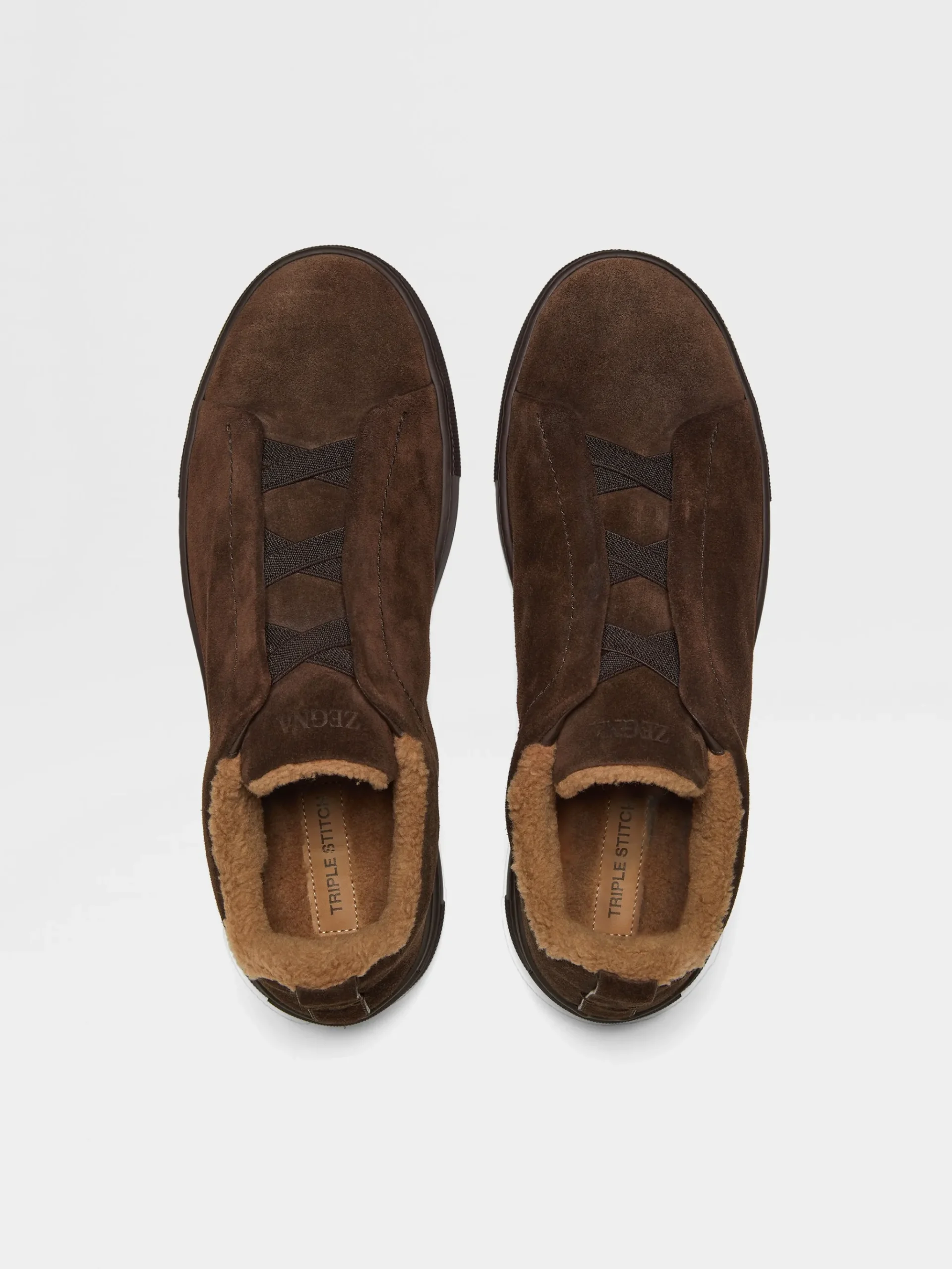 Brown Suede Triple Stitch™ Sneakers