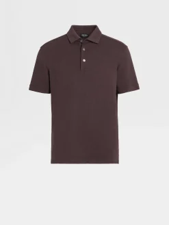 Burgundy Mélange 12milmil12 Wool Polo Shirt