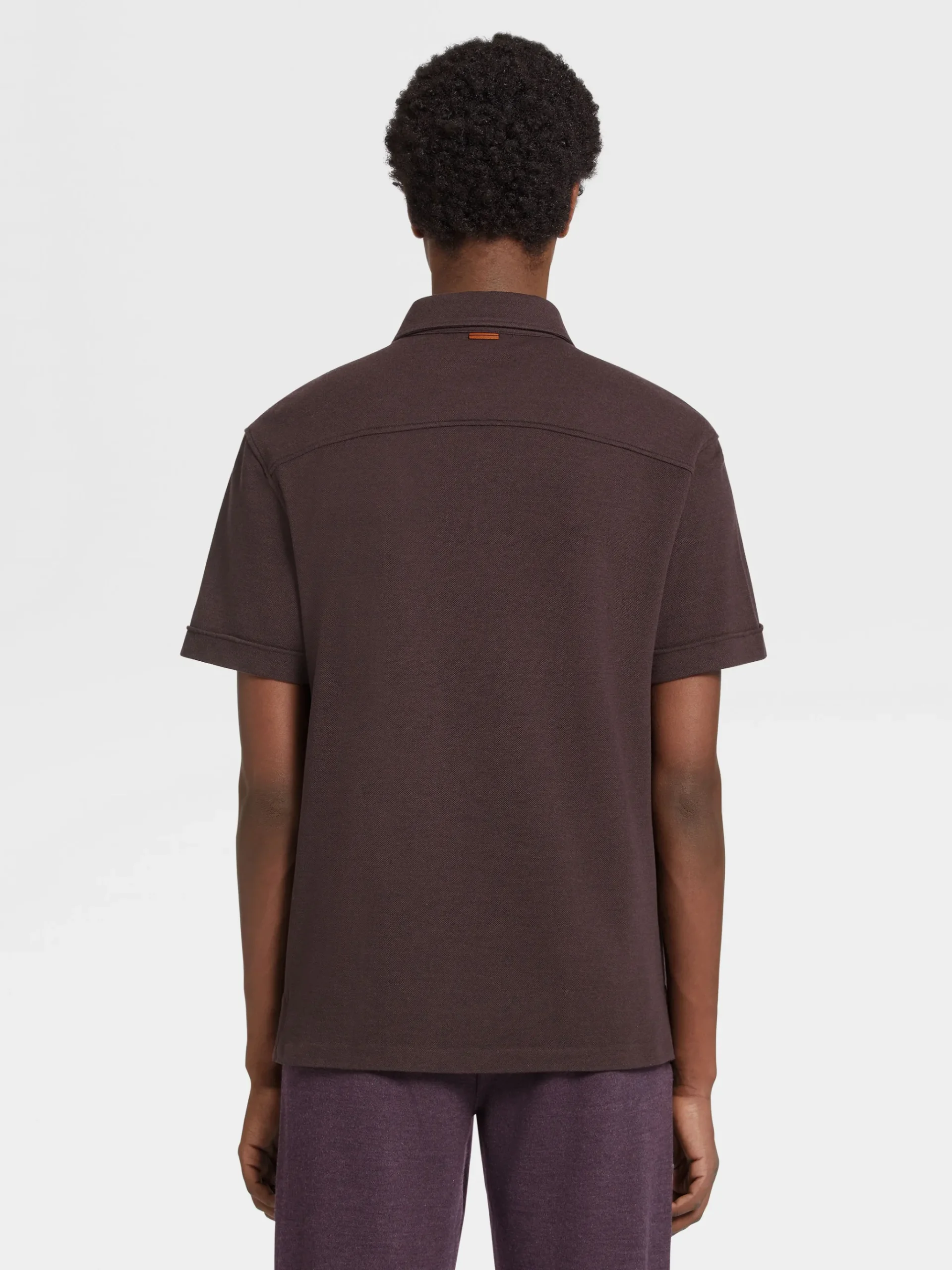 Burgundy Mélange 12milmil12 Wool Polo Shirt
