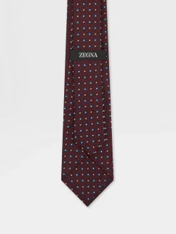 Burgundy Silk Tie