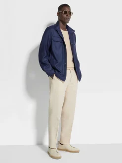 Cashmere Silk and Linen Blouson