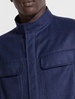 Cashmere Silk and Linen Blouson
