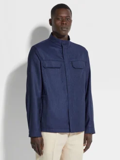 Cashmere Silk and Linen Blouson