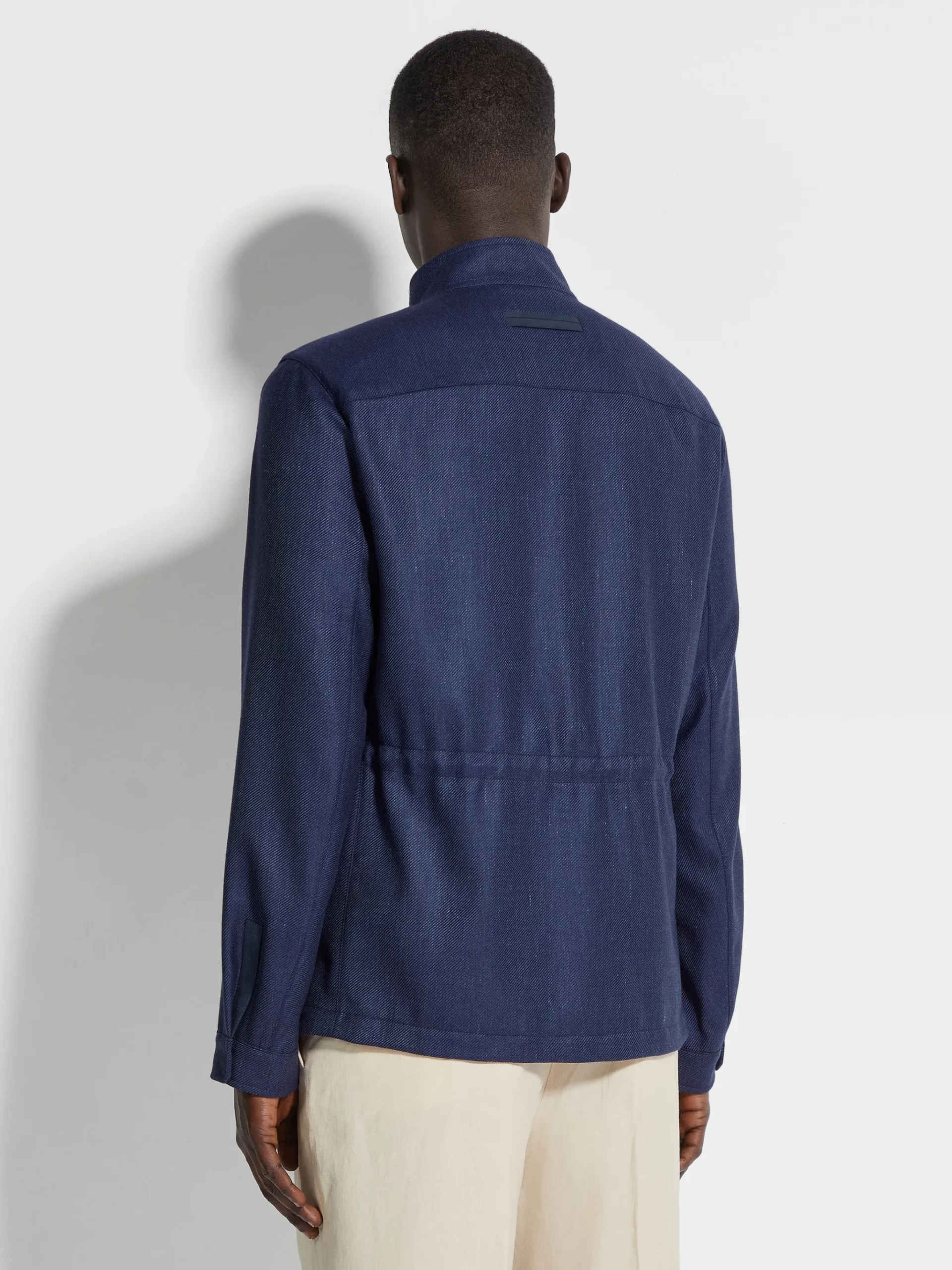 Cashmere Silk and Linen Blouson