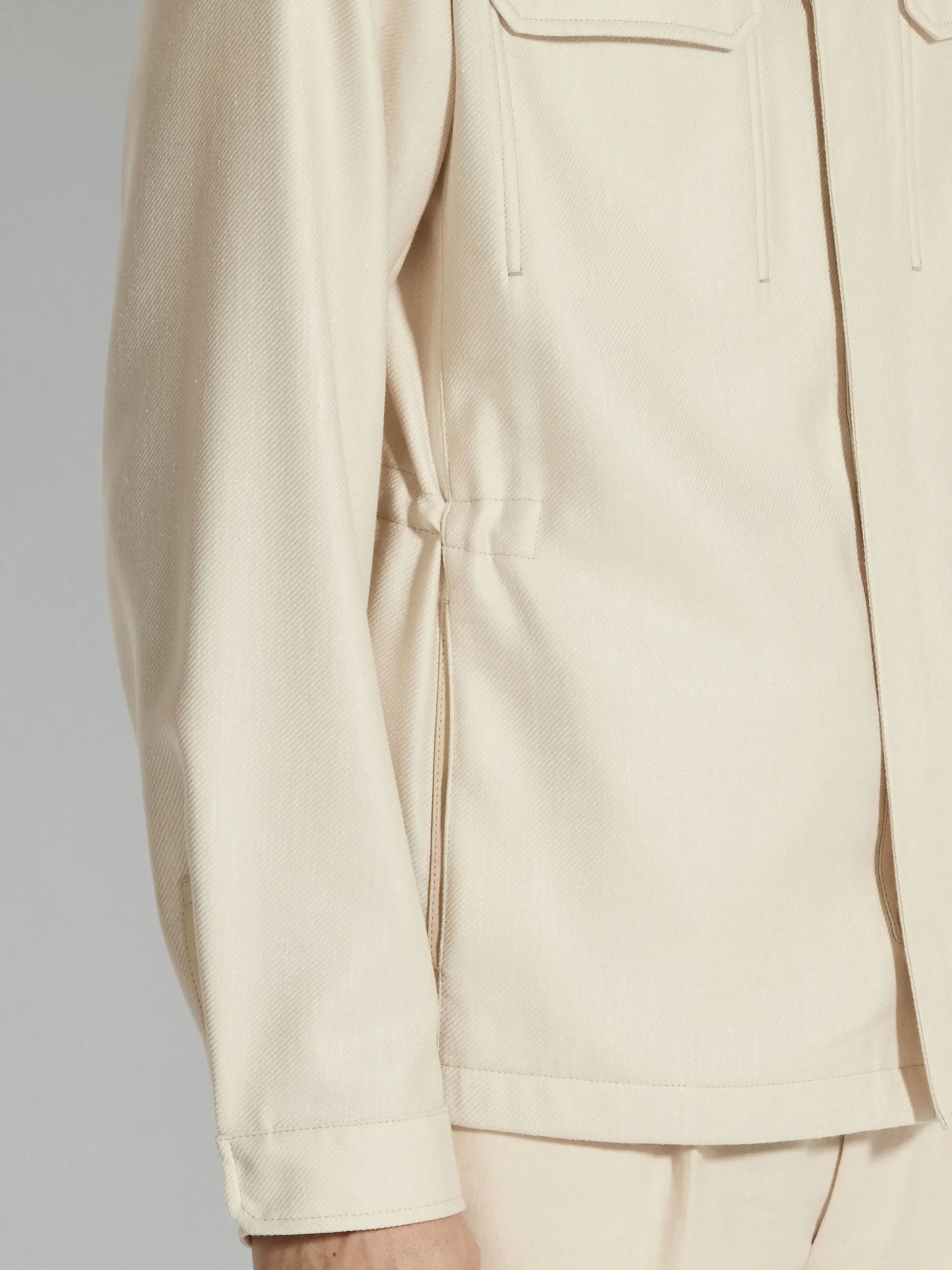 Cashmere Silk and Linen Blouson