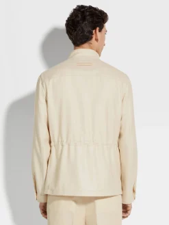Cashmere Silk and Linen Blouson