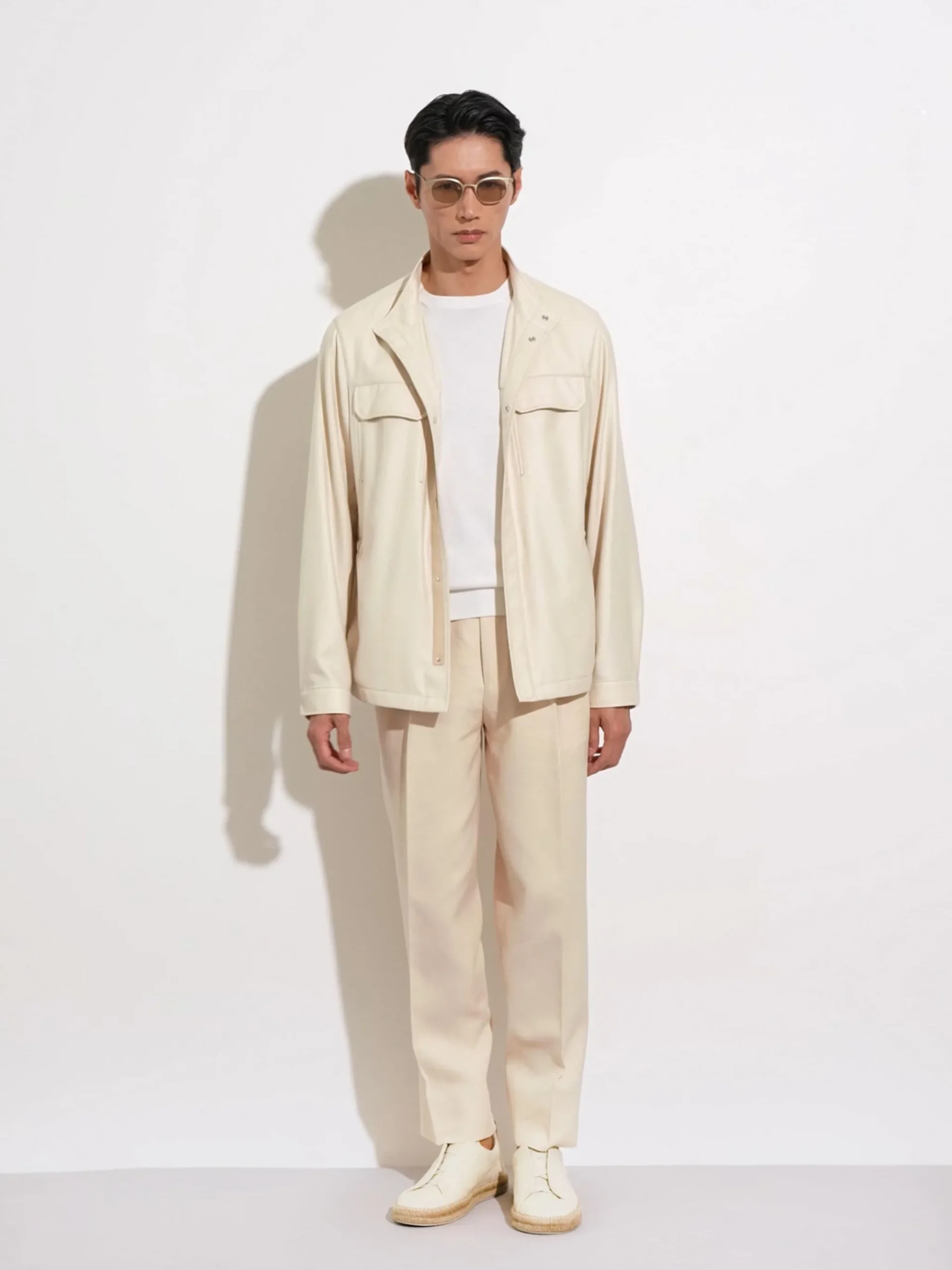 Cashmere Silk and Linen Blouson