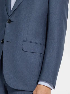 Dark Avio Blue Centoventimila Wool Suit