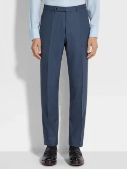 Dark Avio Blue Centoventimila Wool Suit