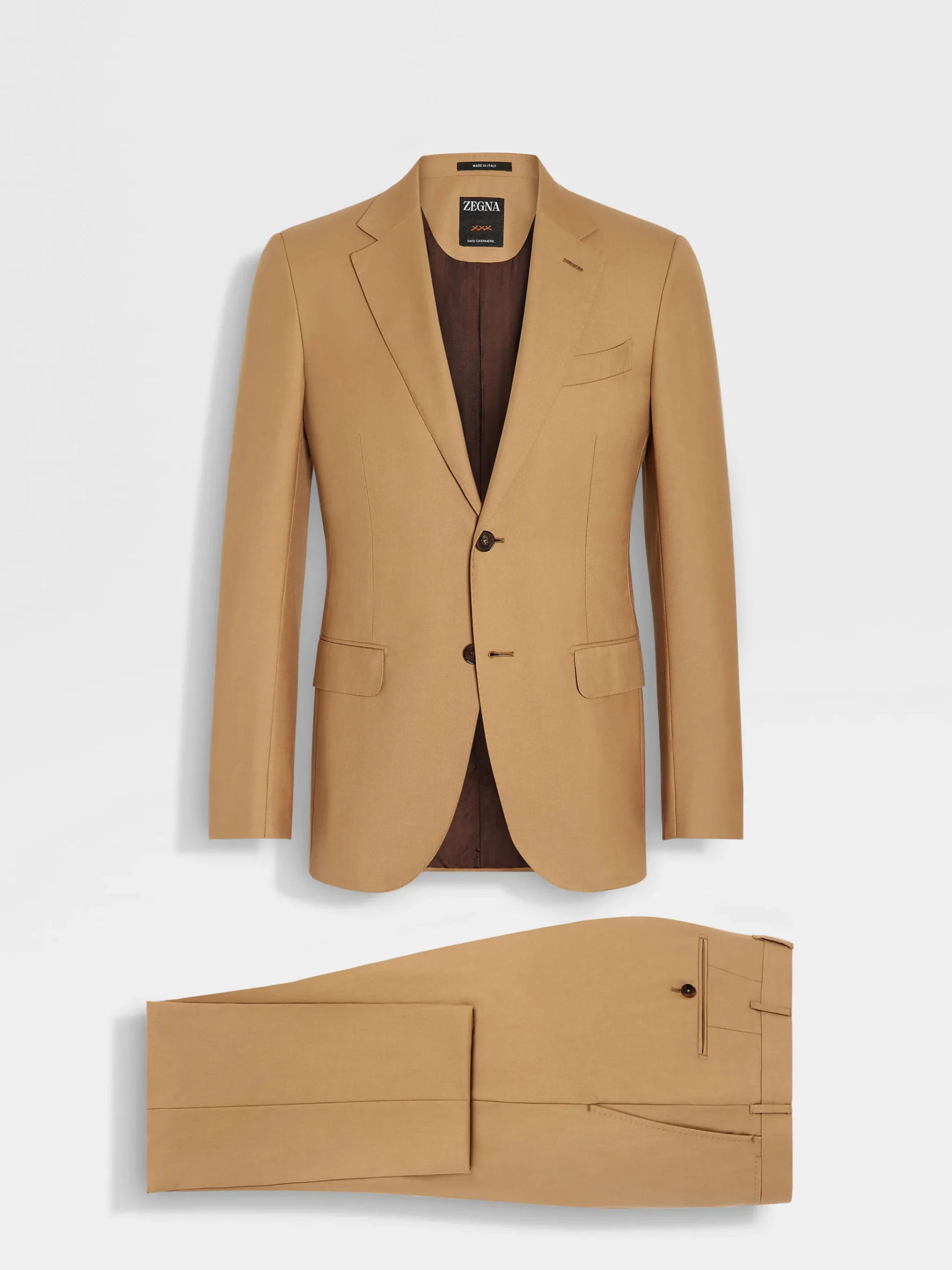 Dark Beige Oasi Cashmere Suit