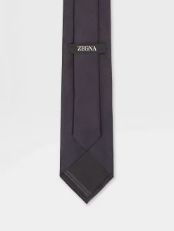 Dark Blue Silk Tie