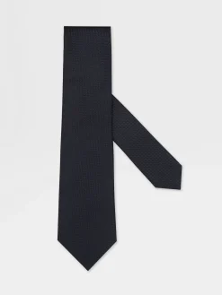 Dark Blue Silk Tie