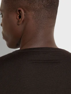Dark Brown Cashseta Crewneck