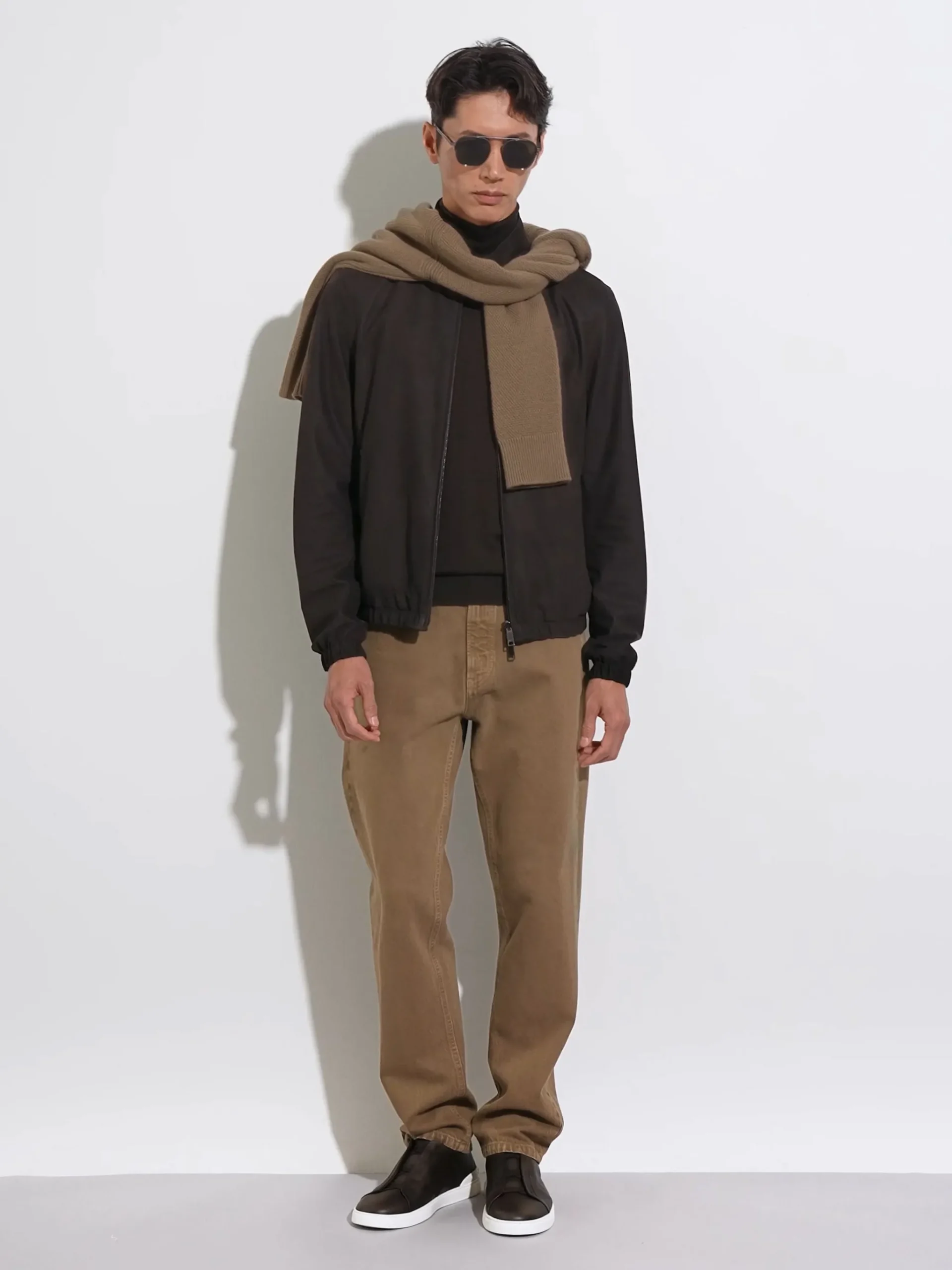 Dark Brown Cashseta Turtleneck