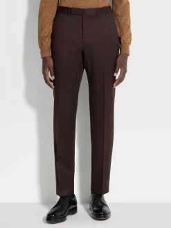 Dark Brown Centoventimila Wool Suit