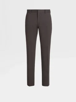 Dark Brown Comfort Cotton Pants