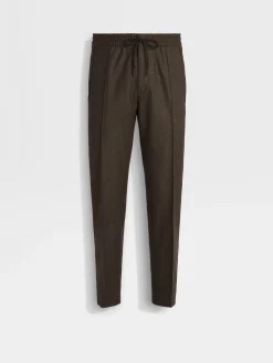 Dark Brown 15milmil15 Wool Joggers