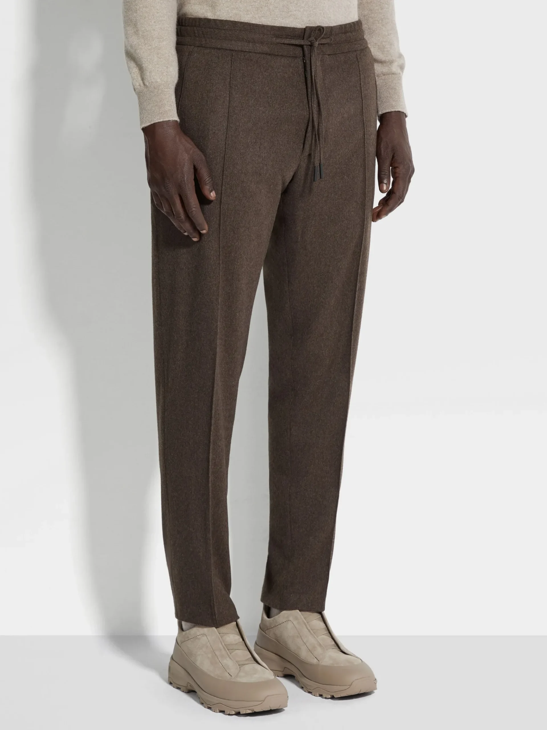 Dark Brown 15milmil15 Wool Joggers
