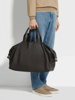 Dark Brown SECONDSKIN Holdall Raglan