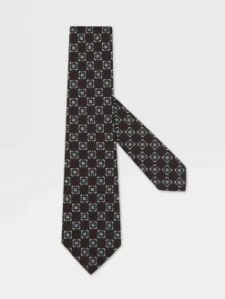 Dark Brown Silk Tie