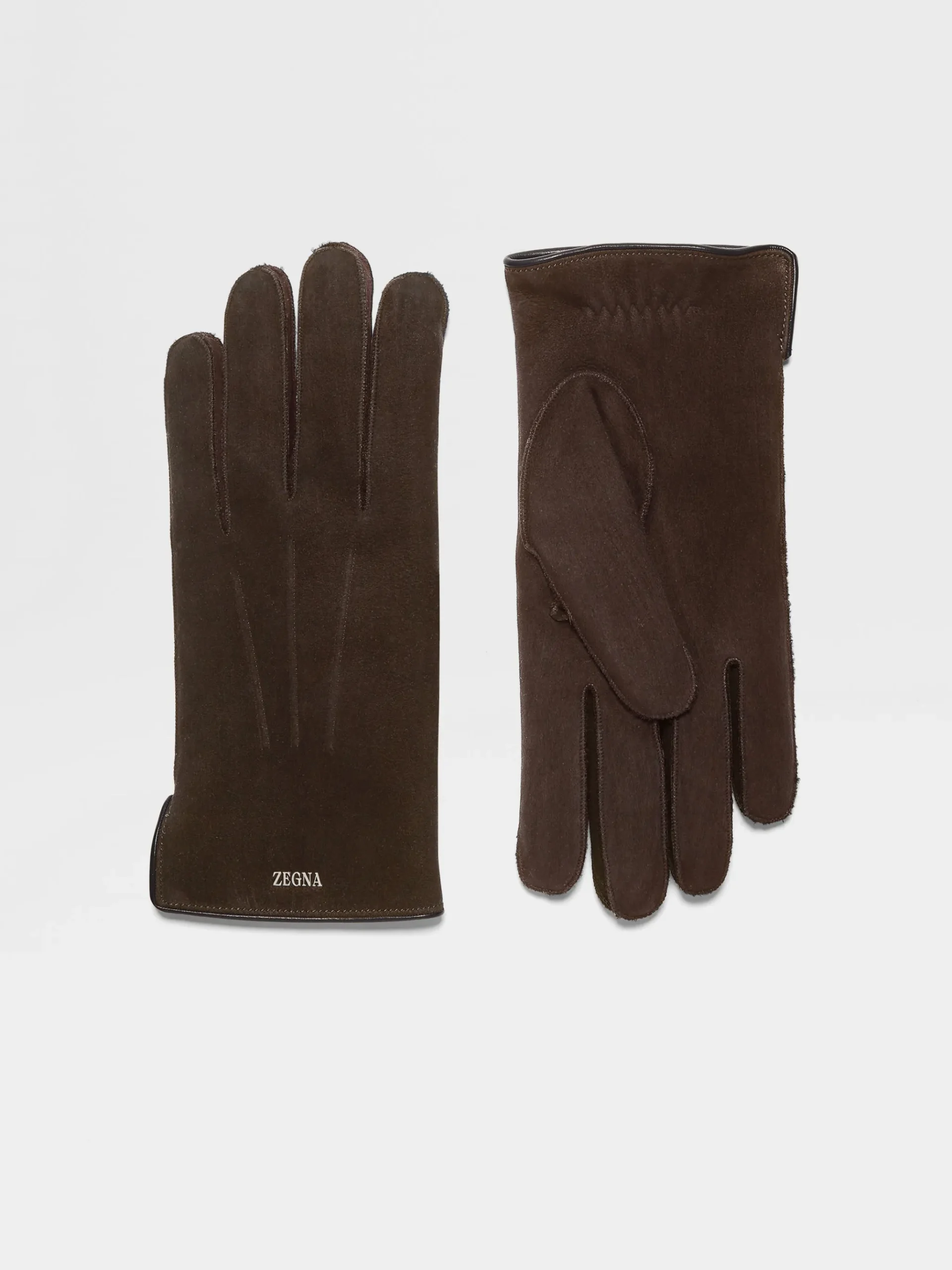 Dark Brown Suede Gloves