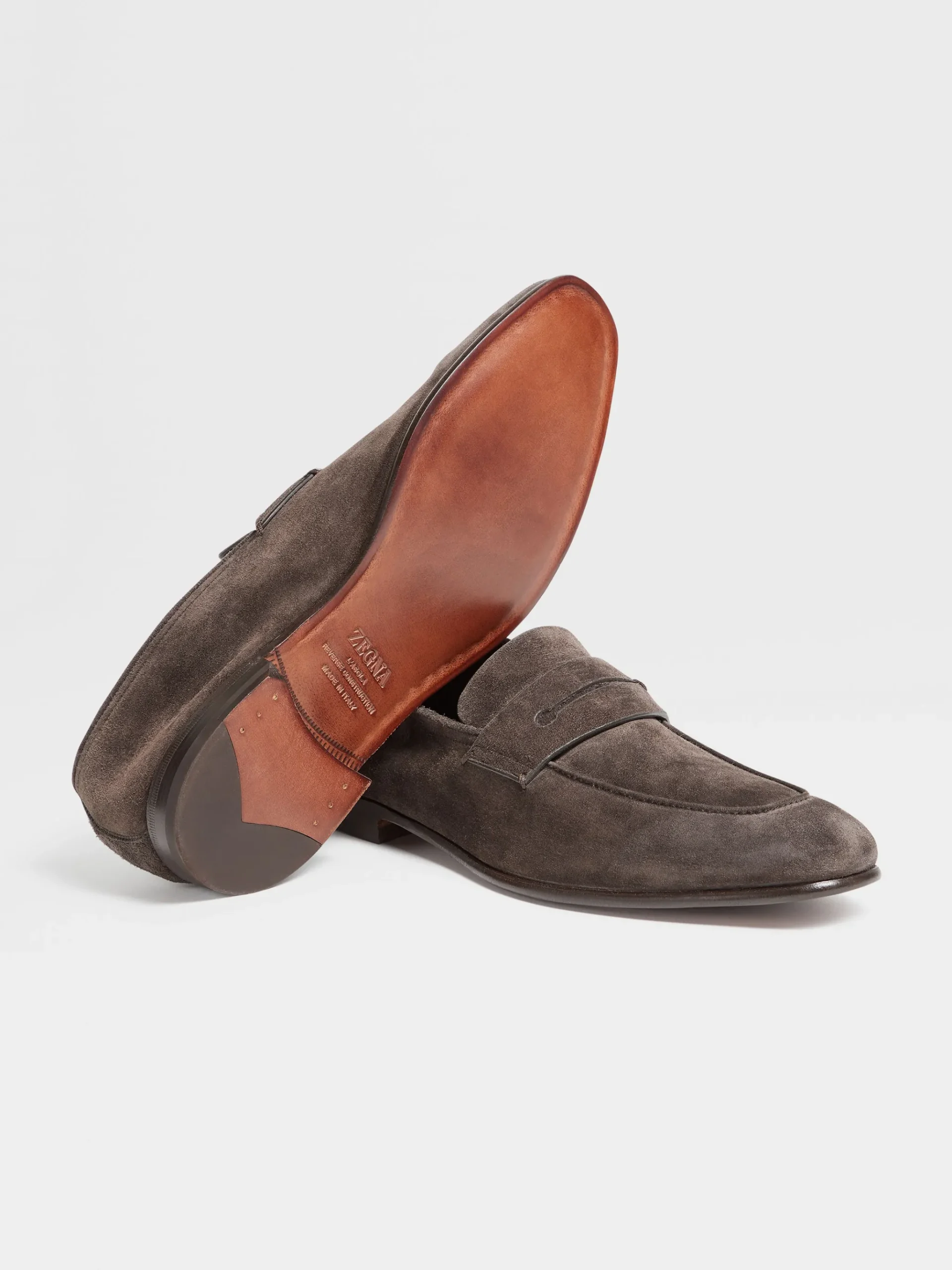 Dark Brown Suede L'Asola Loafers