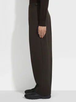 Dark Brown Wool Pants