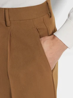 Dark Foliage Cotton and Wool Pants