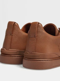 Dark Foliage Deerskin Triple Stitch™ Sneakers